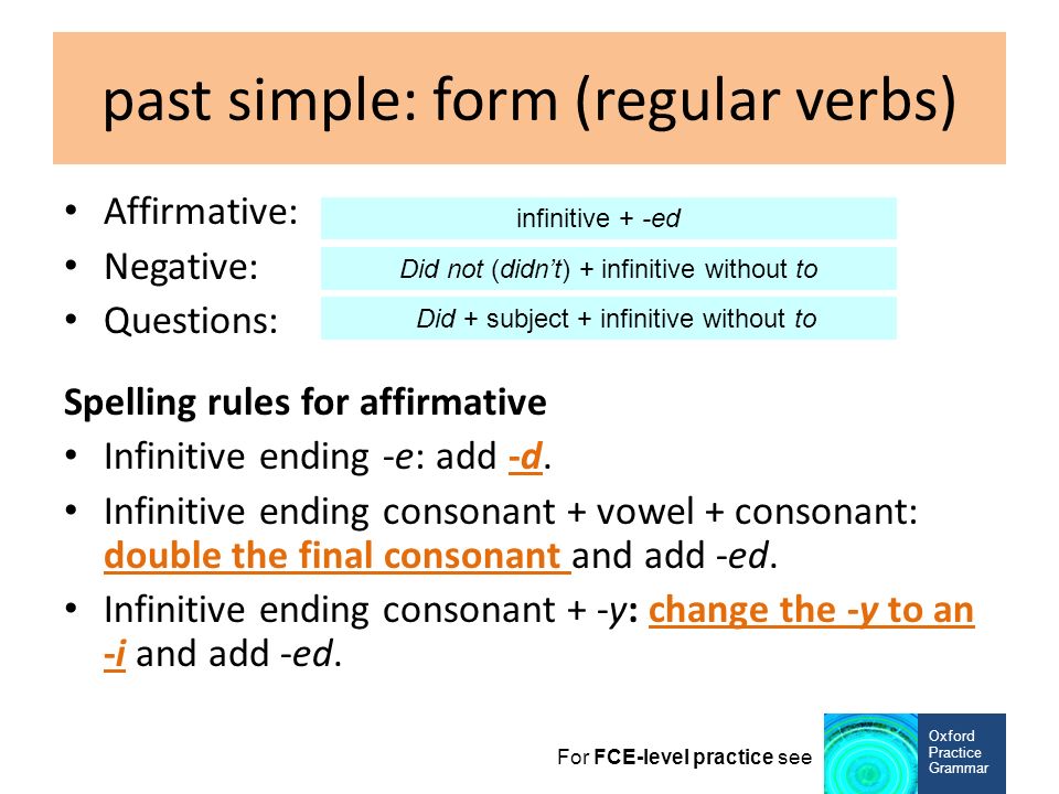Past simple choose the correct verb form. Past simple. Past simple form. Паст Симпл регуляр. Паст Симпл affirmative.