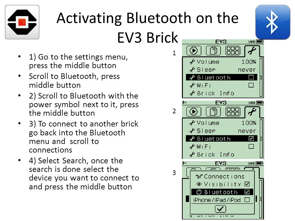 EV3 Binary Bluetooth Functions An Introduction to Brick-to-Brick  Communication. - ppt download