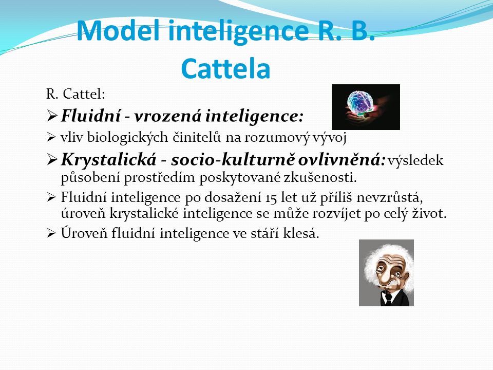 Model inteligence R. B. Cattela R.