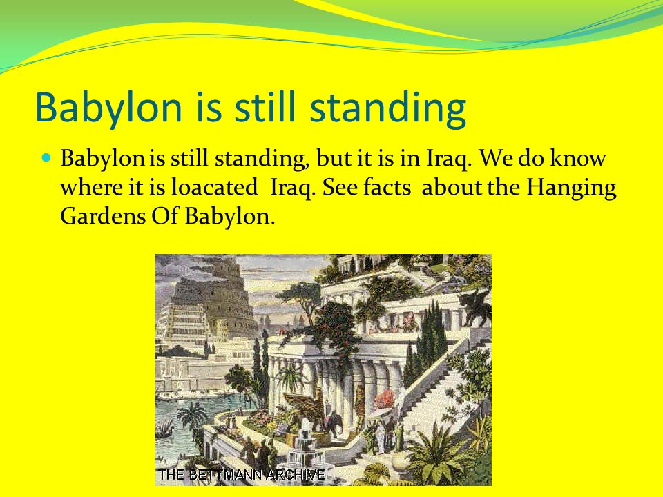By Nancia Hall Facts About Babylon The Hanging Of The Babylon