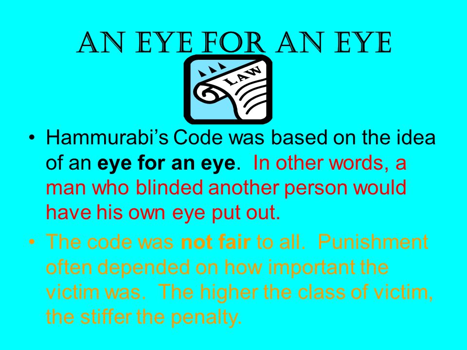 eye for an eye examples