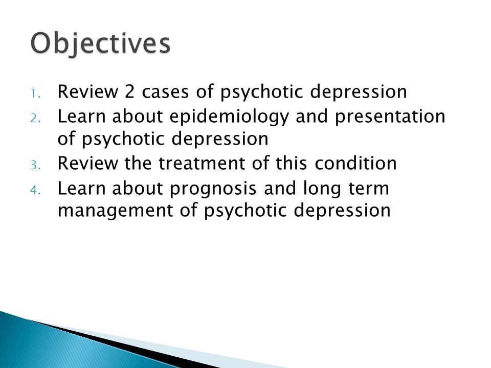 literature review psychotic depression