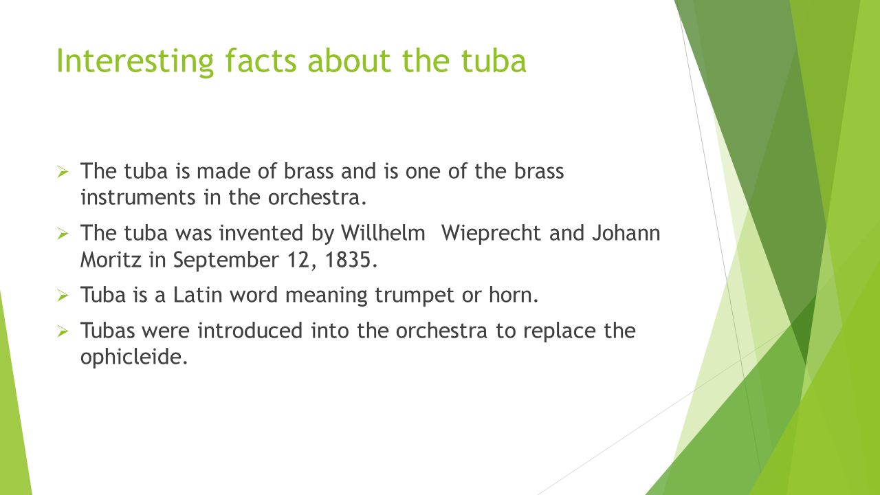 Information and facts about the tuba By George Steele 7N. - ppt download