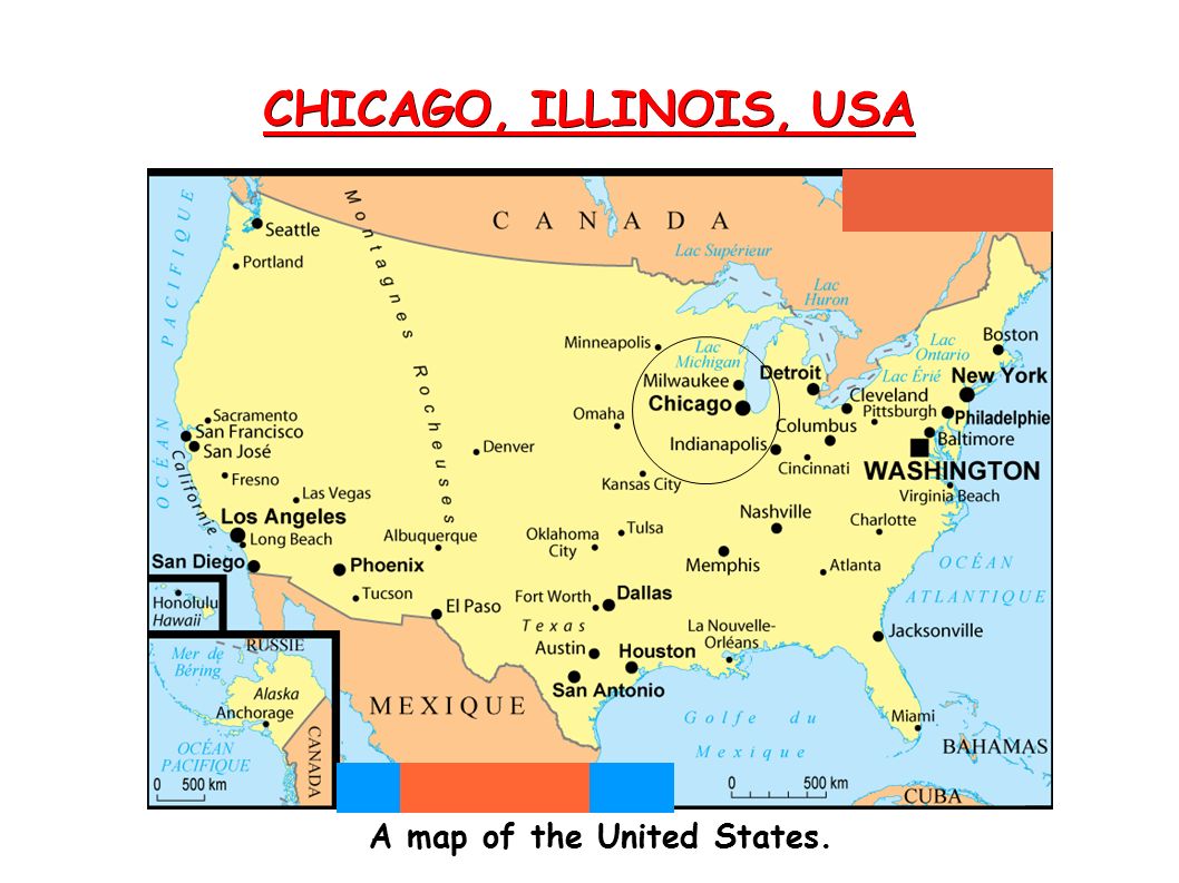 Chicago Illinois Usa A Map Of The United States Ppt Download
