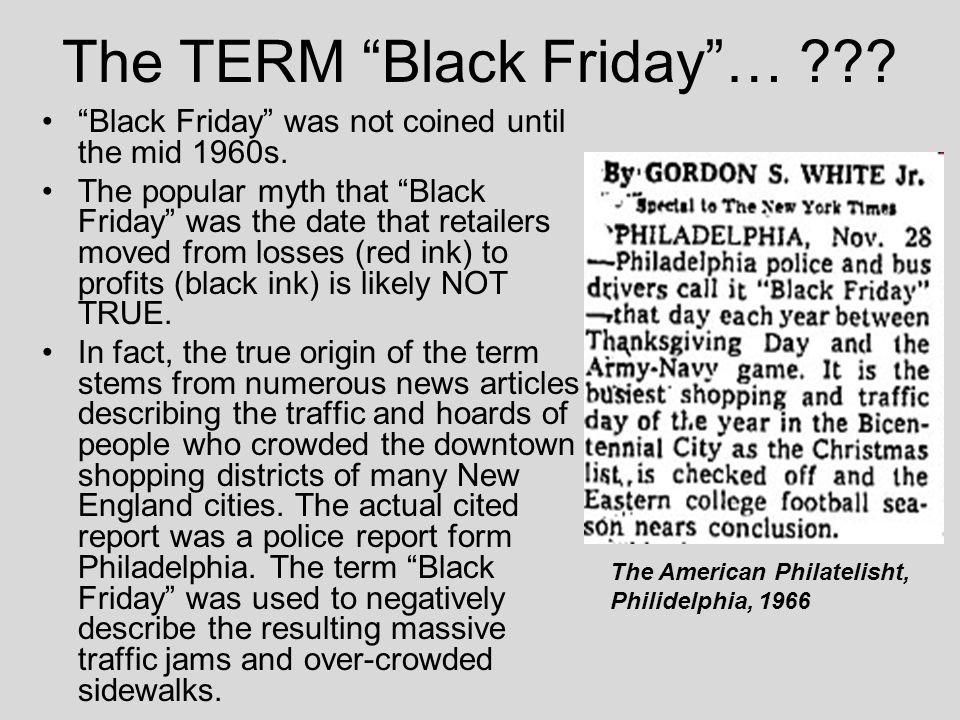 Why Is It Called Black Friday? the True Story Behind the Name