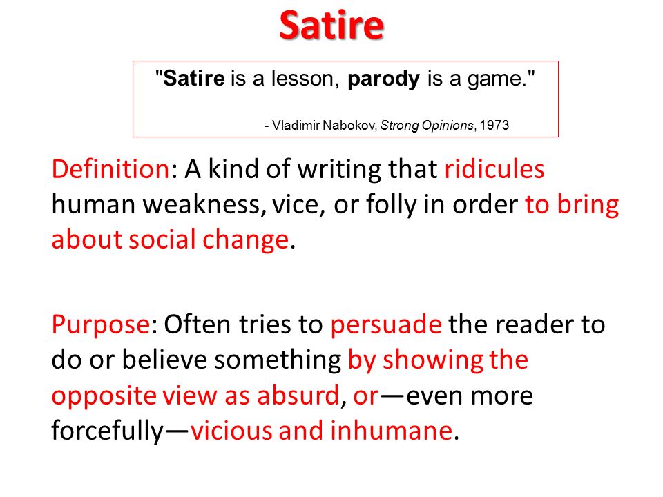 Image result for Role of SATIRE in LITERATURE