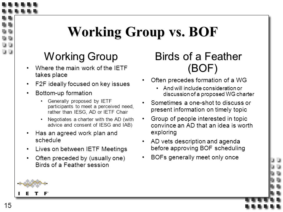 1 Welcome To The IETF! Would You Like Instructions? Mike StJohns IETF ...