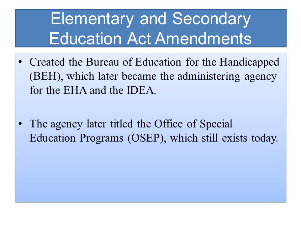 elementary and secondary education act 1965