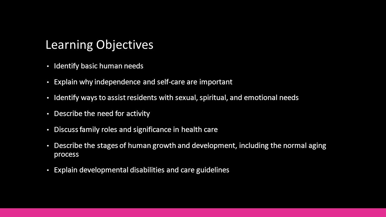 2 Learning Objectives Identify Basic Human Needs Explain 2 Learning Objectives Identify Basic Human Needs Explain