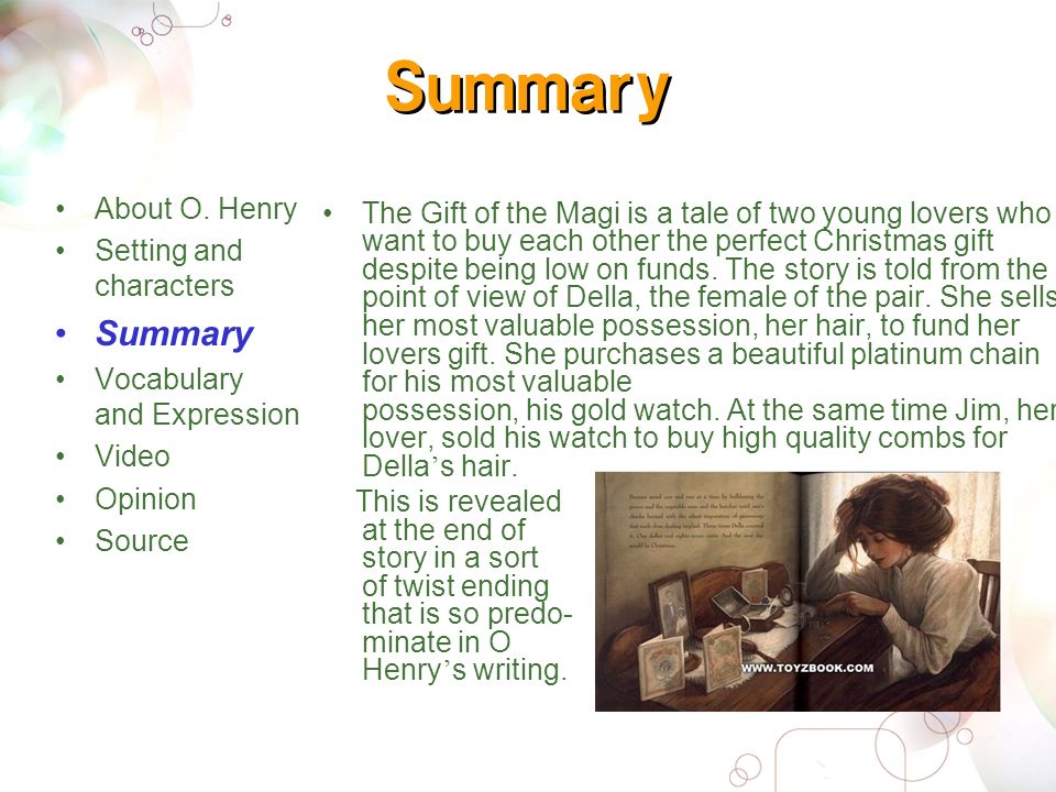 American Short Stories2 The Gift of the Magi Written By O. Henry(1862~1910)  최인호. - ppt download