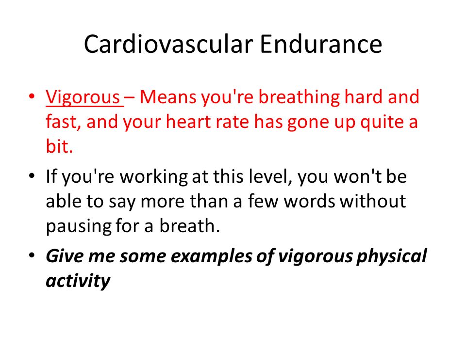 opdagelse ensidigt Bliv sammenfiltret Components of Health Related Fitness -Cardiovascular Endurance Day ppt  download