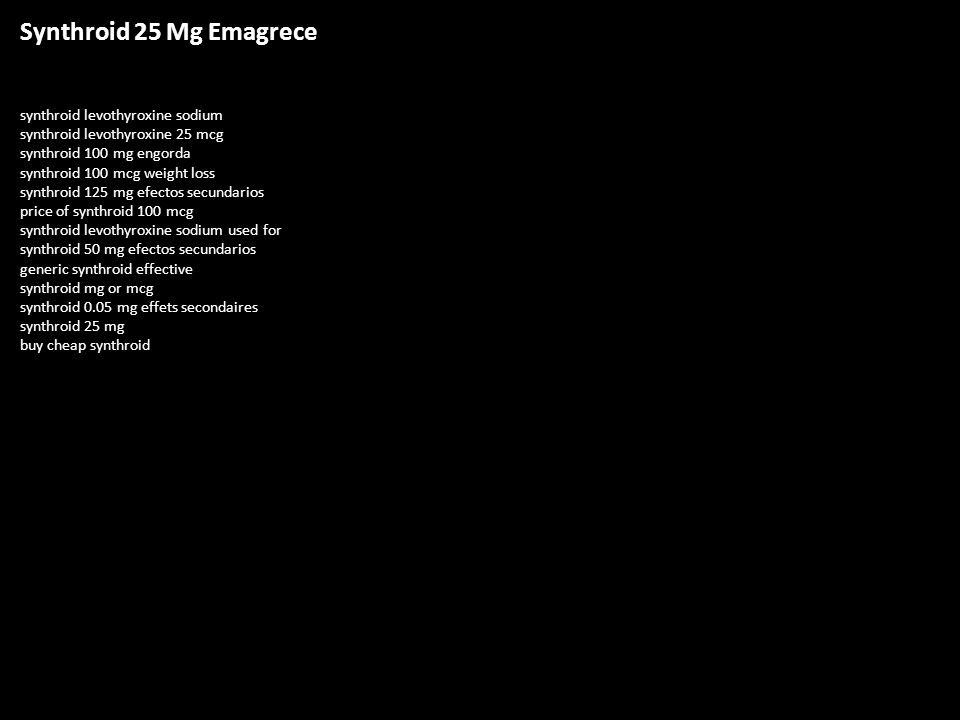 Synthroid 0.1 Mg