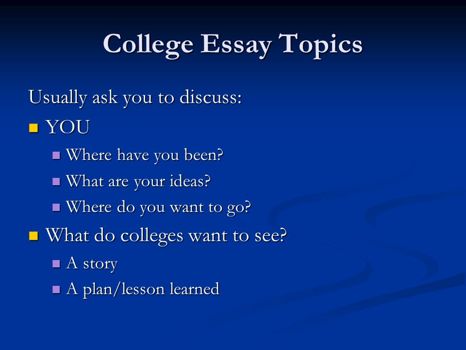 top 10 essay topics for college