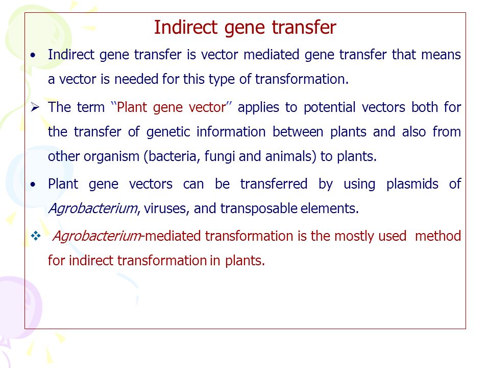 Objective of Plant Genetic Transformation In plant genetic engineering gene  or DNA are transfer to create novel genotypes To increase the yield To  increase. - ppt download
