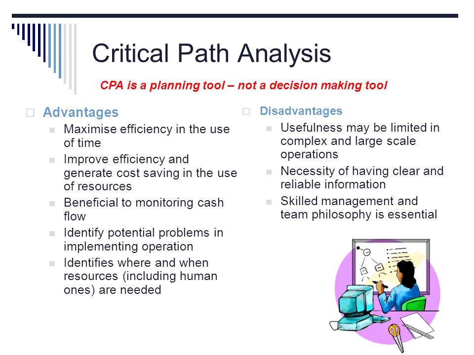 disadvantages of critical path analysis