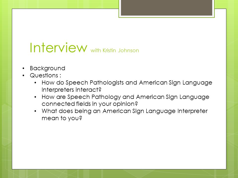 American Sign Language Interpreters What You Need To Know Ppt