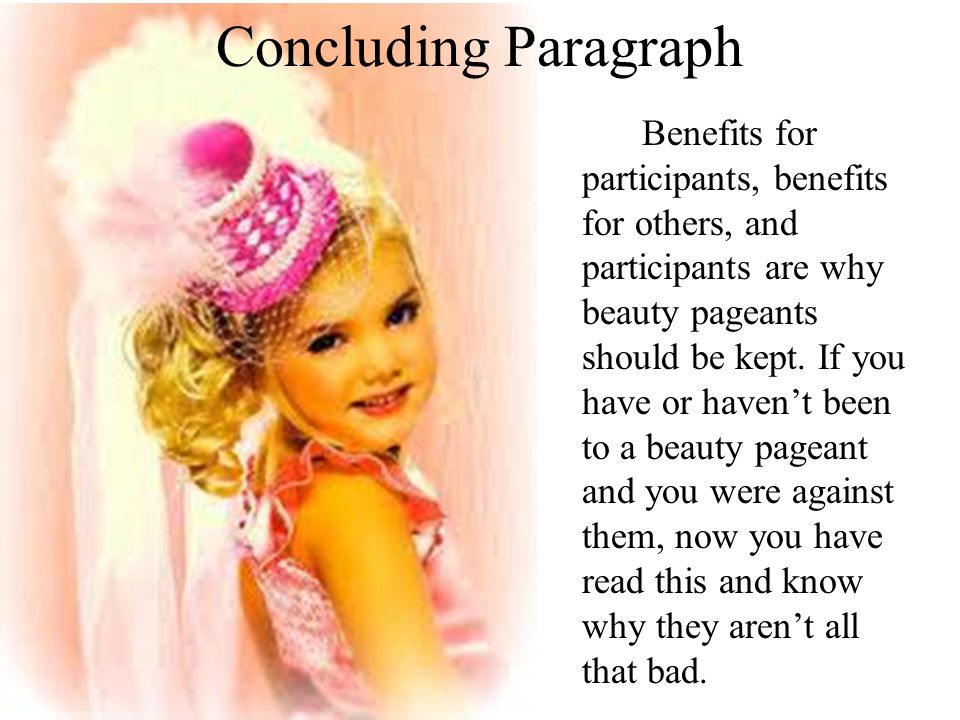 Discursive essay introduction beauty pageants