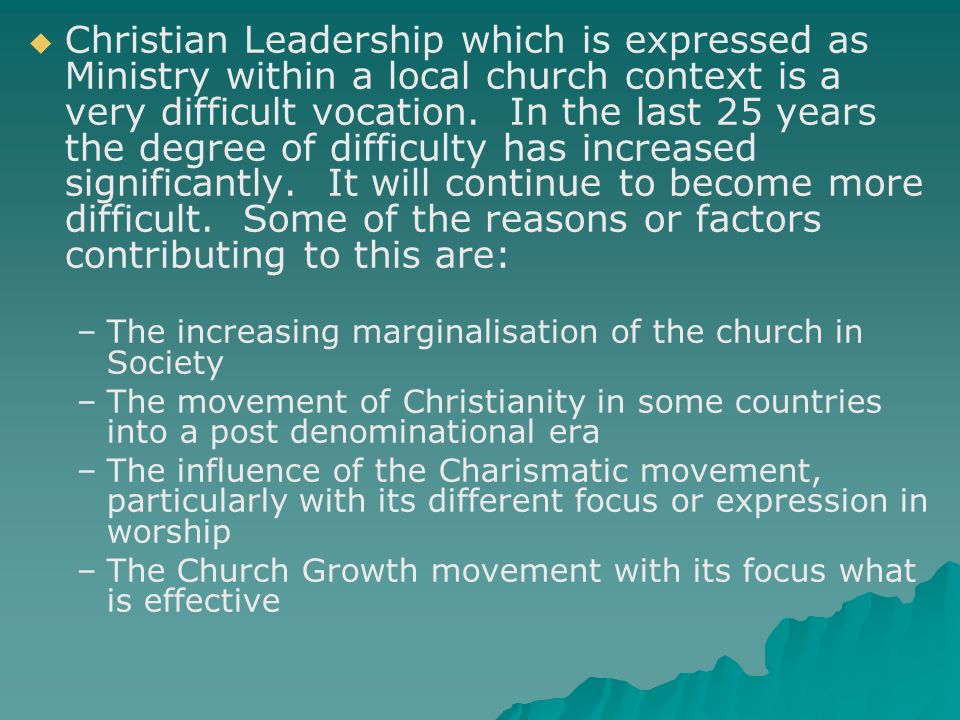 “CONTEMPORARY SPIRITUALITY FOR MISSIONAL LEADERS” John Bond & Keith ...