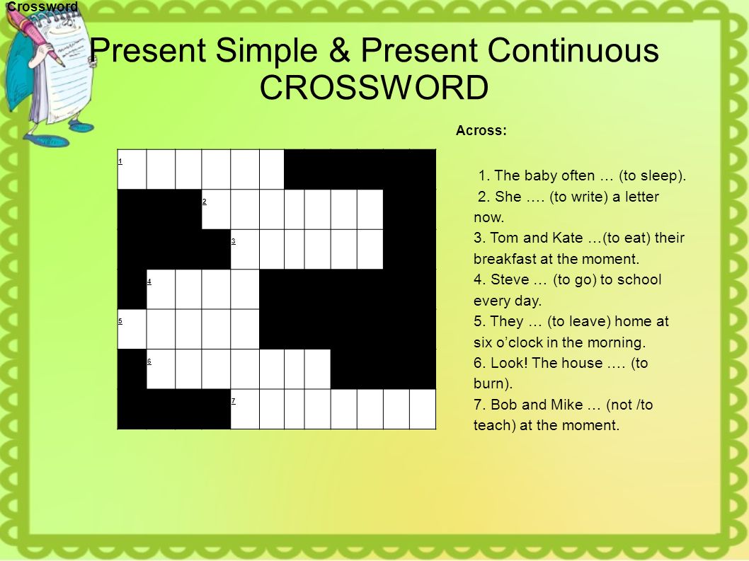 Simpler crossword. Present simple present Continuous кроссворд. Present simple кроссворд. Игра present simple present Continuous. Кроссворд present Continuous.