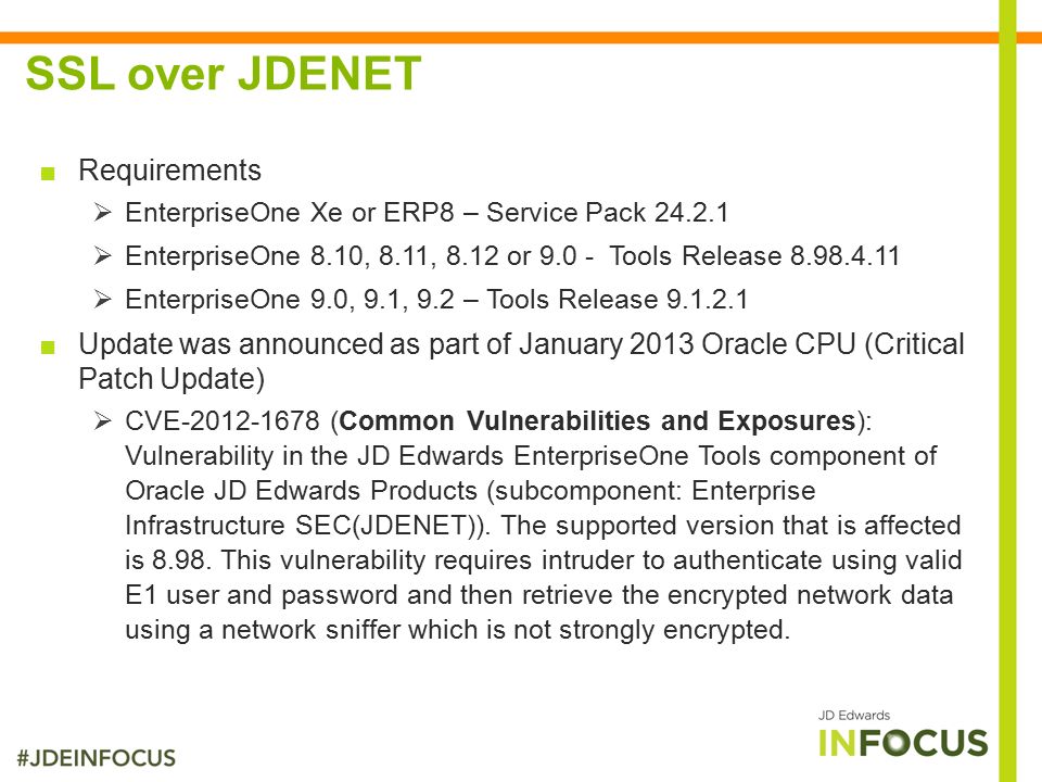 jd edwards enterprise 8.12