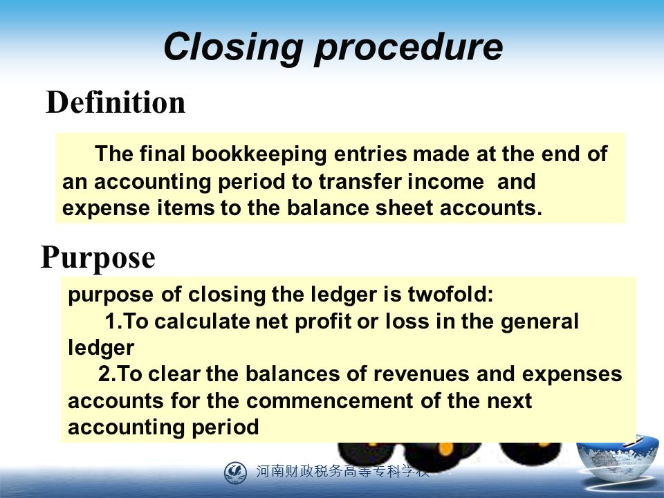 Closing Entry Definition