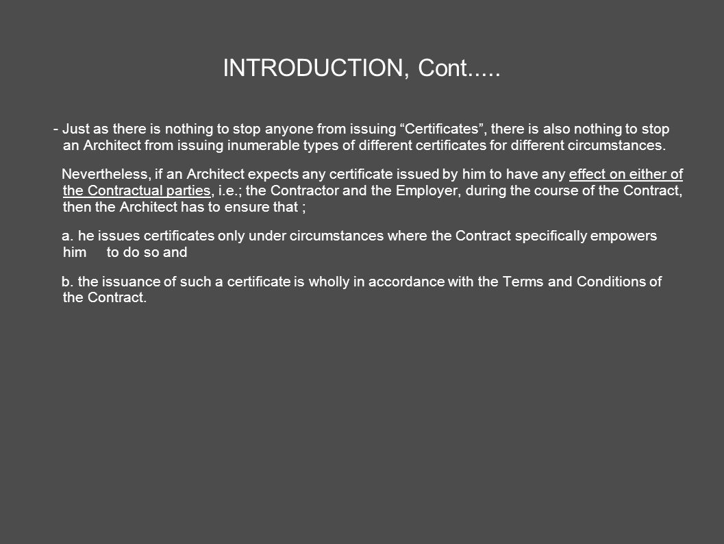 Architect S Certification Under The Pam Contract 2006 Prepared By Ar Joseph Tan May Ppt Download