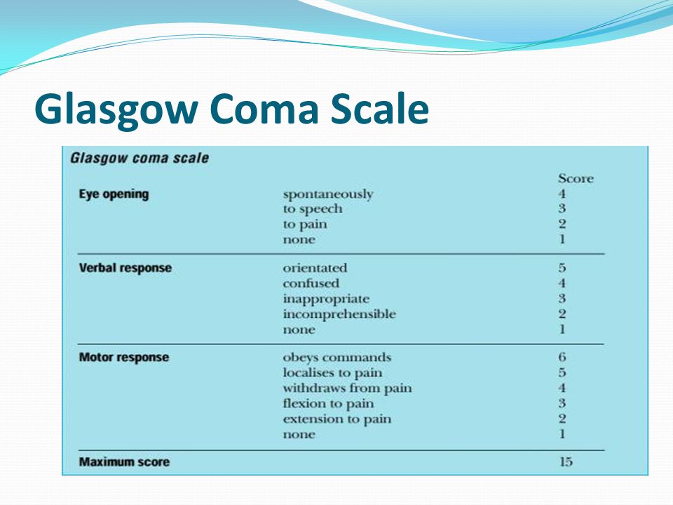 JOSE S. SANTIAGO M.D.. Glasgow Coma Scale Cranial Nerves 12 pairs of ...