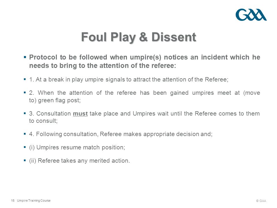umpire training course aibreán gaa 2 umpire training course