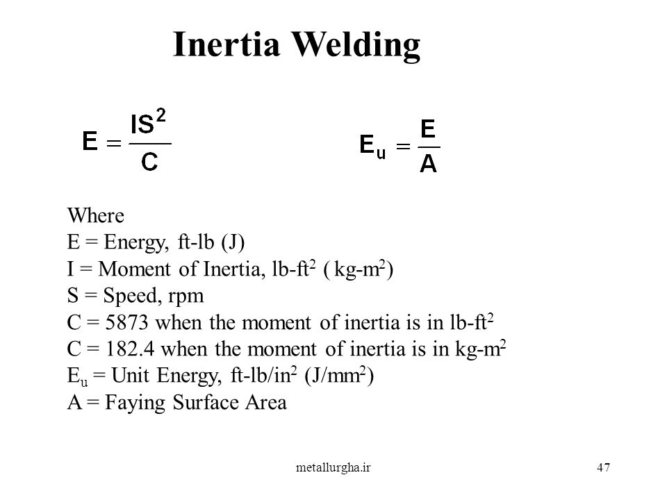 47 Inertia 47 Inertia