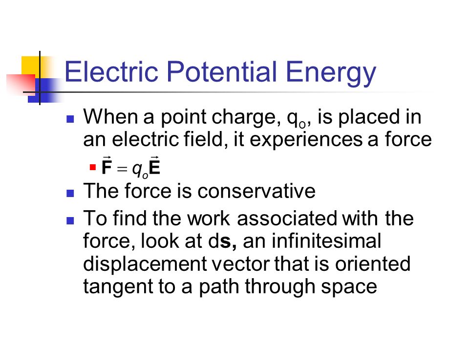 Chapter 20 Electric Potential and Capacitance. Electric Potential ...