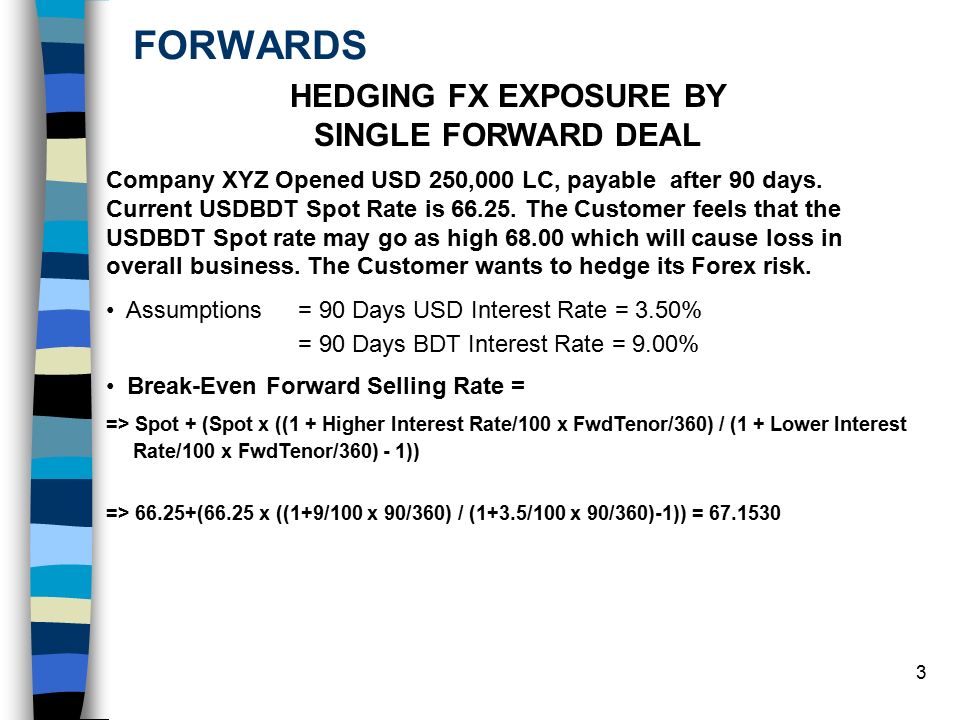 1 Forwards Definition N An Fx Transaction In Which Two Parties - 