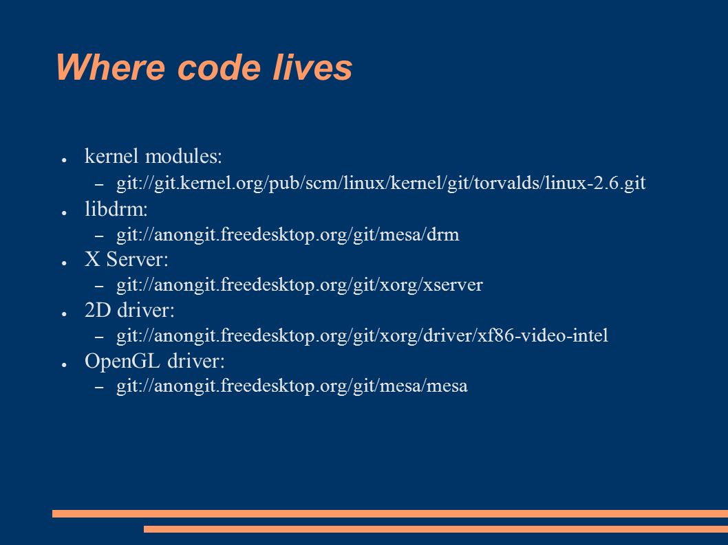 Linux Graphics Driver Development Eric Anholt Open Source Technology Center Intel Corporation Ppt Download Linux Graphics Driver Development Eric Anholt Open Source Technology Center Intel Corporation Ppt Download