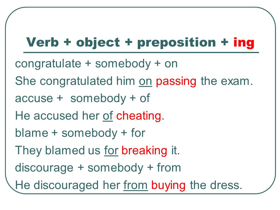 Verbs followed by -ing/ to-infinitive Some verbs of the senses (e.g.