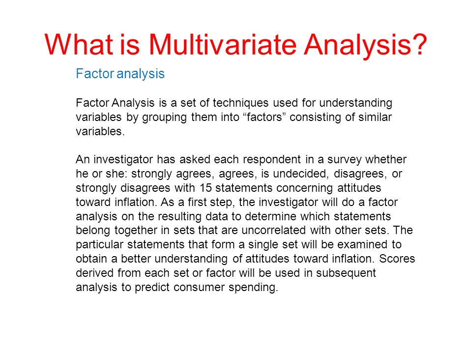 What Is Multivariate Analysis?