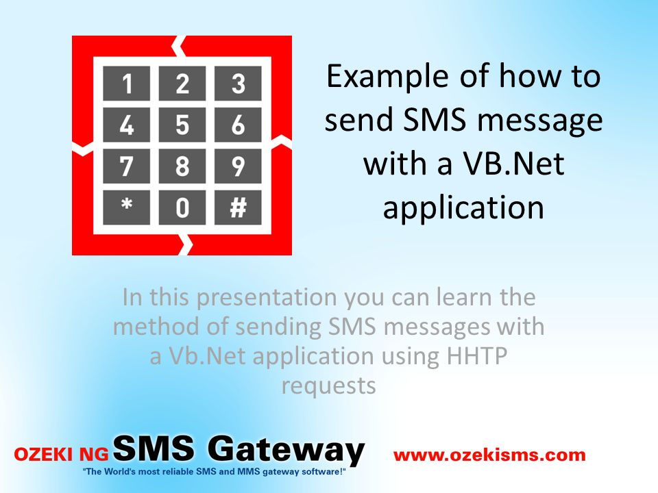 Sms send we. How to send a SMS to telefone with c#.