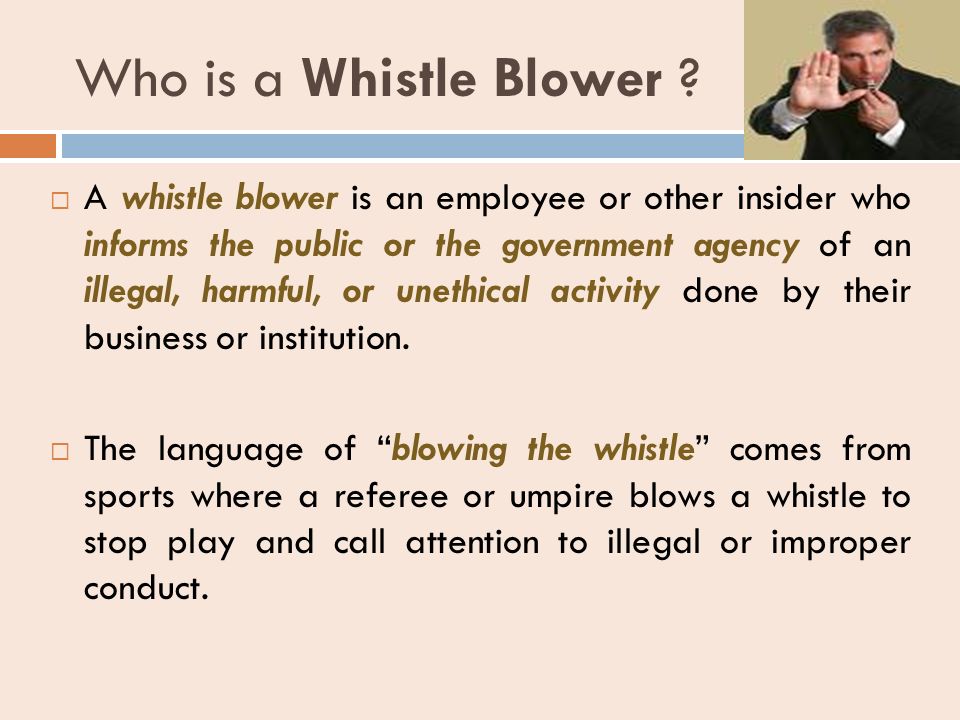 Je whistleblowing správný nebo špatný?