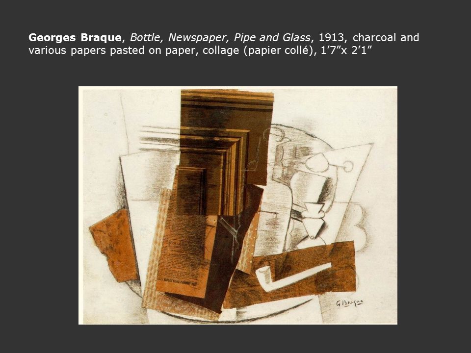 Papier Collé 1913 by Georges Braque