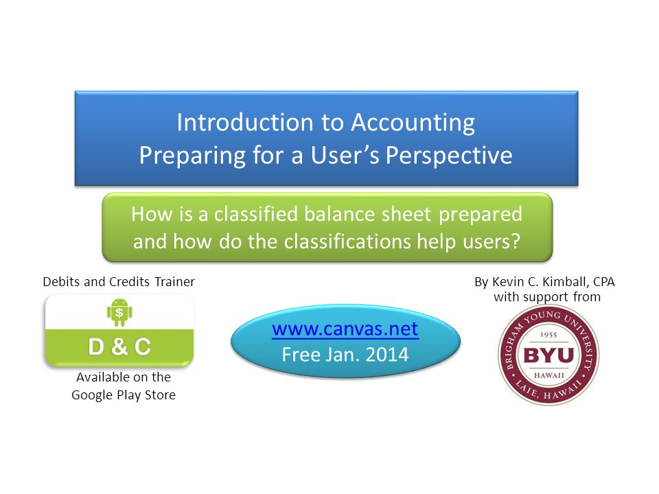 Introduction to Accounting Preparing for a User’s Perspective Introduction to Accounting Preparing for a User’s Perspective   Free Jan.