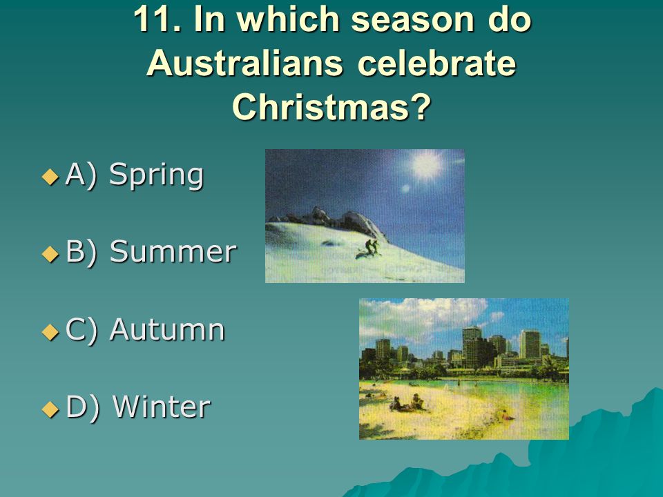 Australian seasons. About Australia.