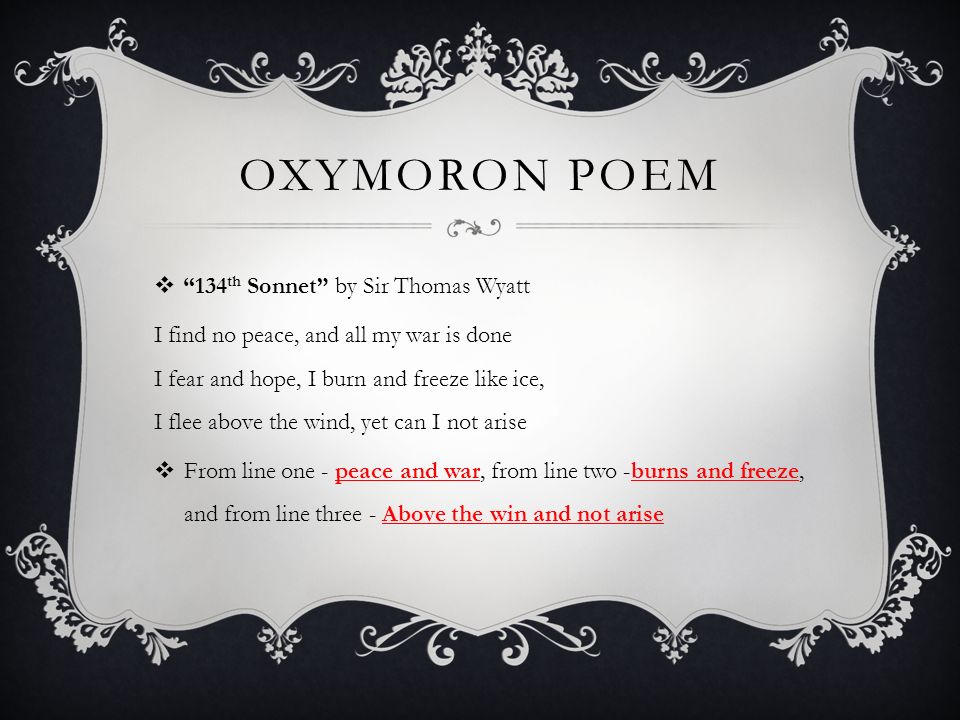 POETRY Personification, Onomatopoeia and Oxymoron With Ballad, Limerick and  Sonnets. - ppt download