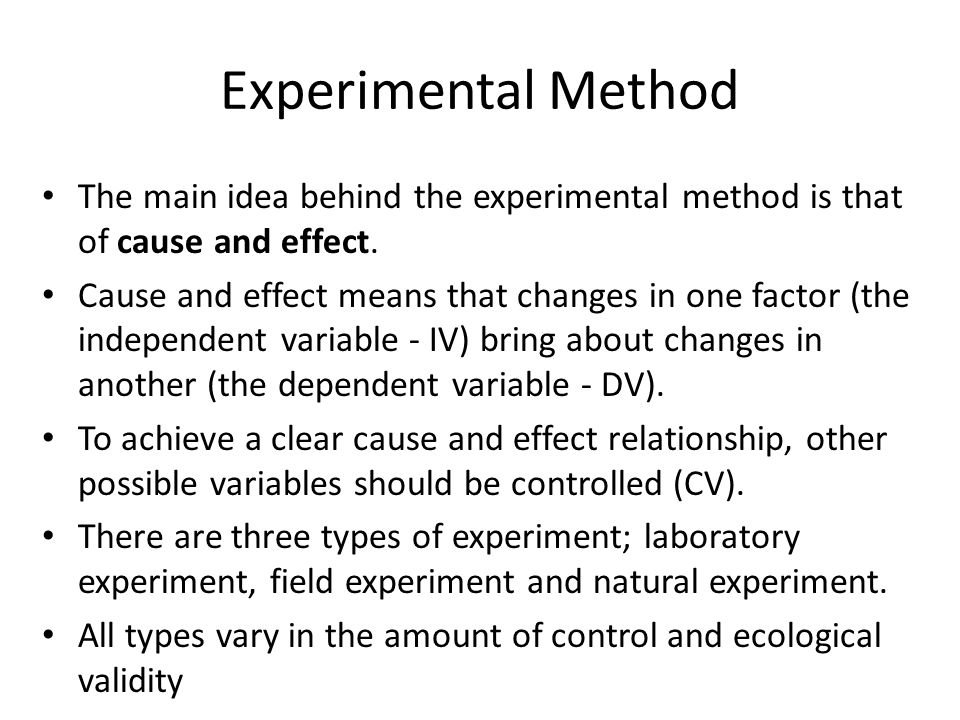 research methods themes of pychology research methods table of experimental method