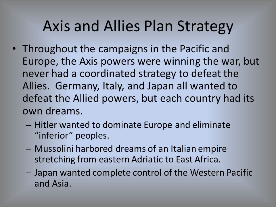 axis and allies europe strategy