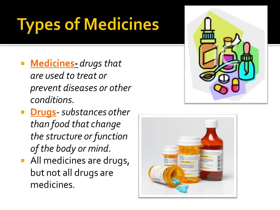 difference between medicinal and non medicinal drugs