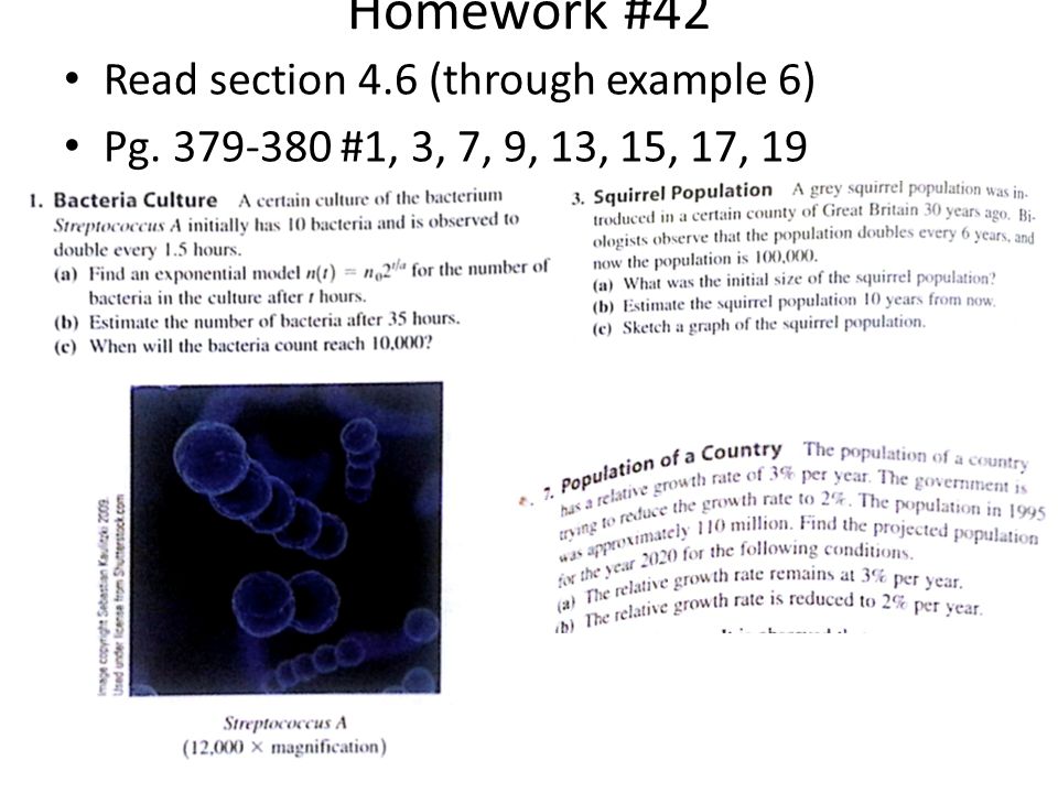 Homework #42 Read section 4.6 (through example 6) Pg #1, 3, 7, 9, 13, 15, 17, 19