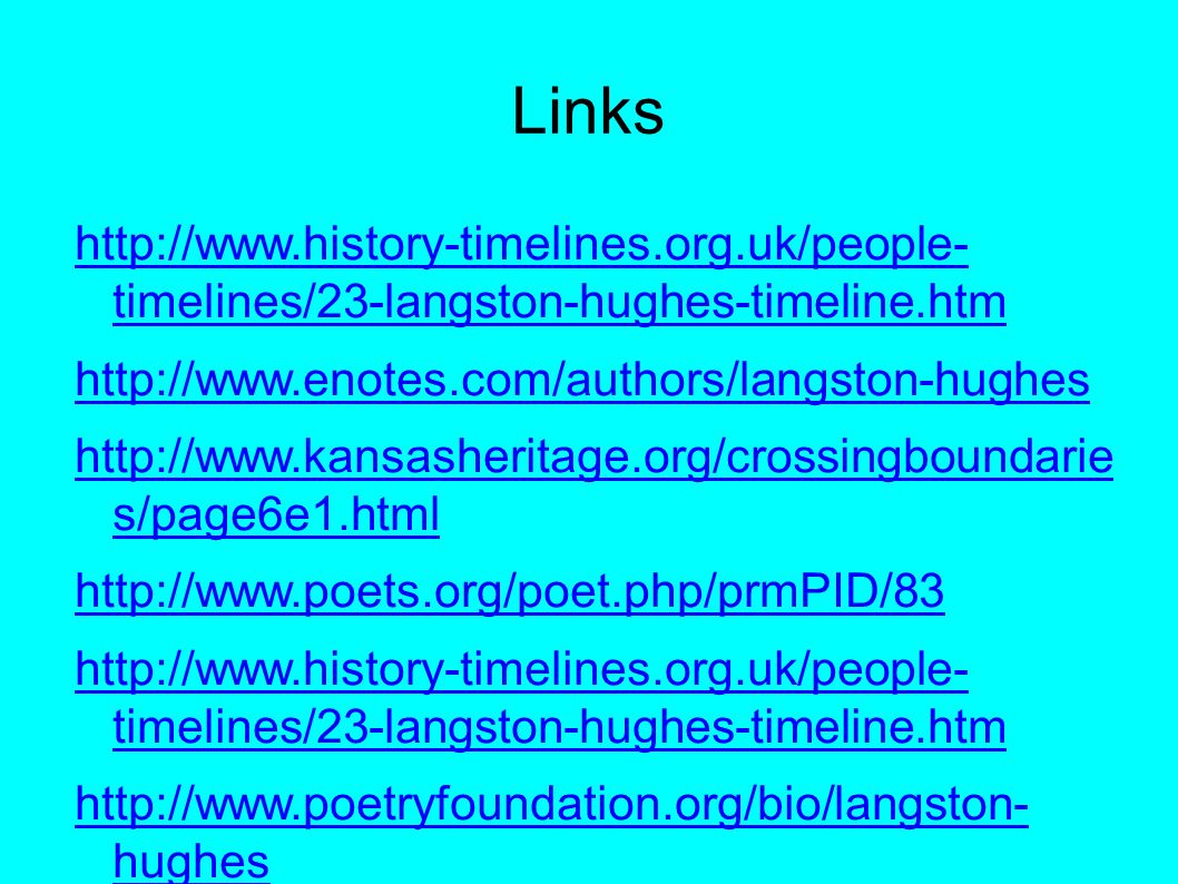 poets org langston hughes