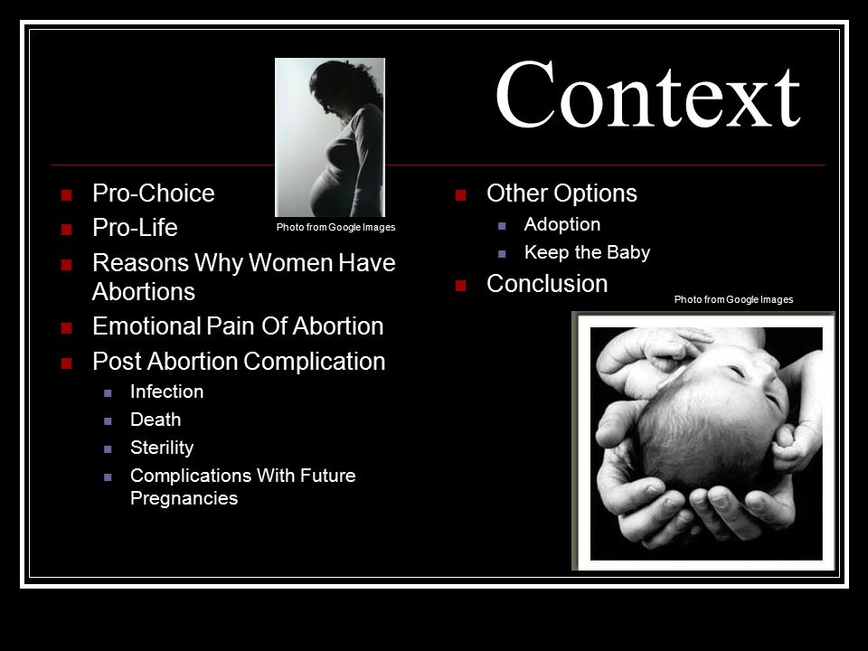 abortion thesis statement pro life