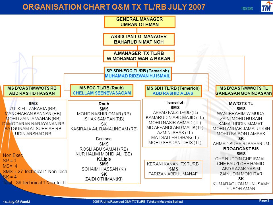Telekom Malaysia Organization Chart