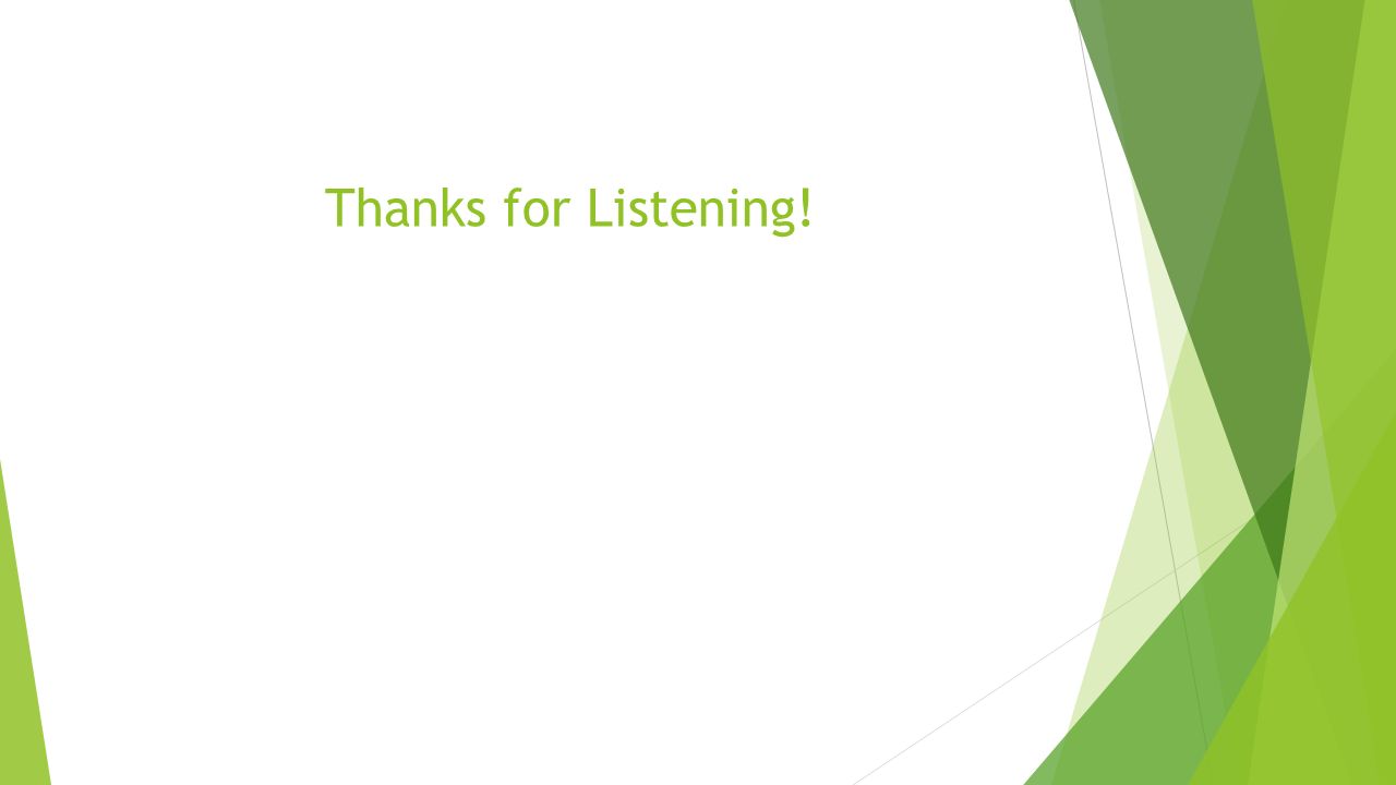Thanks for Listening!