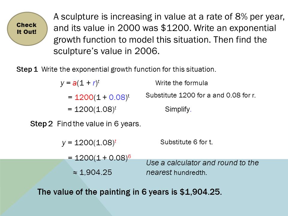 Exponential Growth And Decay By Shaikha Arif Grade 10 Mrs Fatma Ppt Download