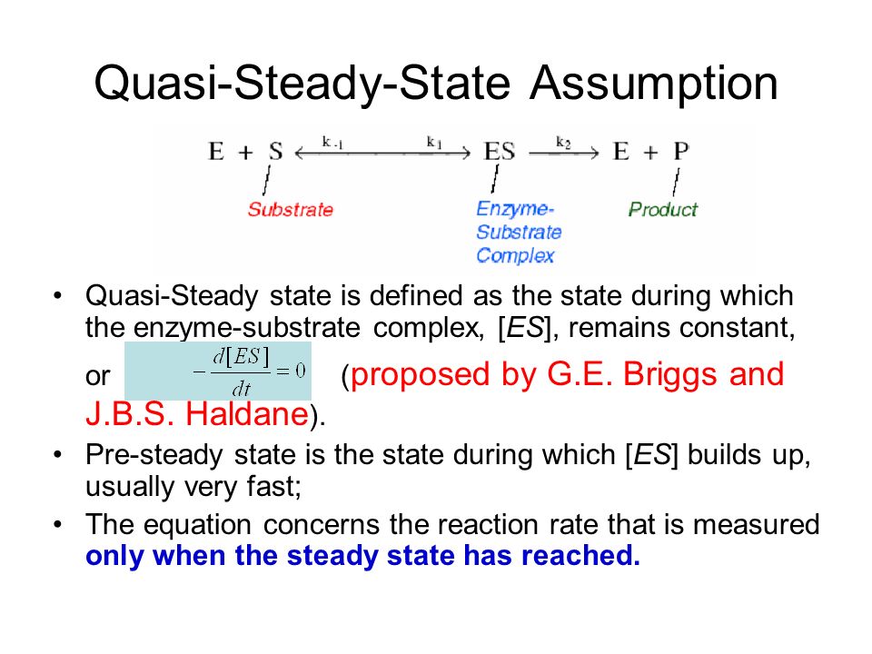Quasi-Steady State - an overview